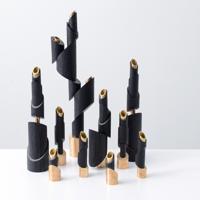 William Guillon ASHES TO ASHES Bronze Candleholders, Set of 10 - Sold for $5,440 on 11-16-2025 (Lot 607).jpg